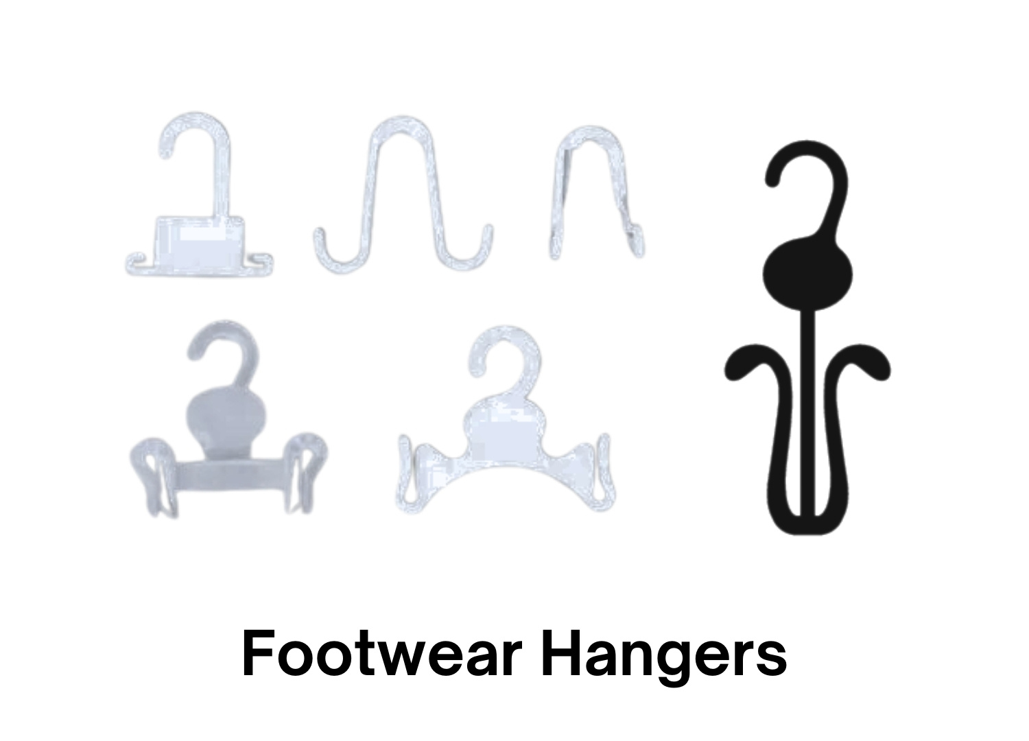 Plastic hanger with integrated clip system
